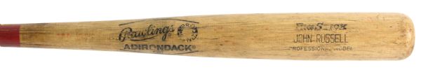 1984-85 John Russell Philadelphia Phillies Rawlings Adirondack Professional Model Game Used Bat (MEARS LOA)