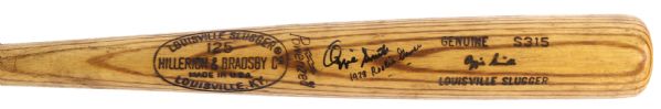 1978 Ozzie Smith San Diego Padres Signed H&B Louisville Slugger Professional Model Game Used Bat (MEARS A9 /JSA) Rookie Season