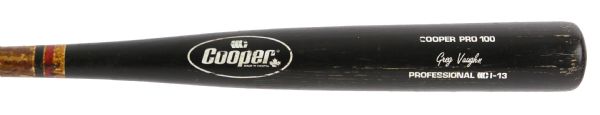 1990s Greg Vaughn Milwaukee Brewers Cooper Professional Model Game Used Bat (MEARS LOA)