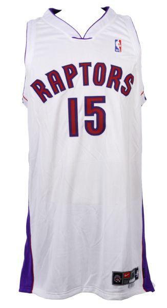 2000-01 Vince Carter Toronto Raptors Home Jersey (MEARS LOA)