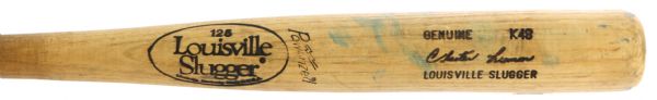 1986-89 Chet Lemon Detroit Tigers Louisville Slugger Professional Model Game Used Bat (MEARS A8.5)