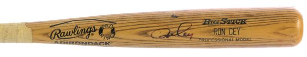 1985 Ron Cey Chicago Cubs Signed Rawlings Adirondack Professional Model Game Used Bat (MEARS LOA/JSA)