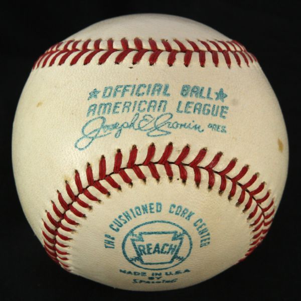 1970-72 AJ Reach Official American League Joe Cronin Baseball