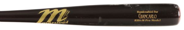 2012 Giancarlo Stanton Marucci Florida Marlins Professional Model Game Used Bat (MEARS LOA)