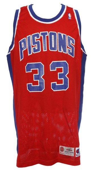 1994-95 Grant Hill Detroit Pistons Road Jersey (MEARS LOA)