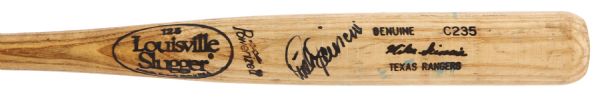 1994 Mike Scioscia Texas Ranges Signed Louisivlle Slugger Professional Model Spring Training Bat (MEARS LOA/*JSA*)