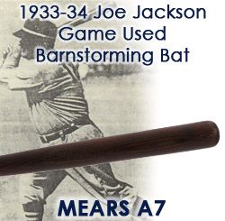 1933-34 circa Joe Jackson H&B Louisville Slugger Post Career Barnstorming Bat (MEARS A7)