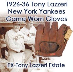 1926-37 Tony Lazzeri New York Yankees Spalding Game Worn Glove W/ Documented Player Customization “EX Tony Lazzeri Estate / Tony Lazzeri Jr. LOA” (Additional MEARS LOA)