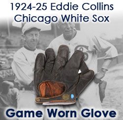 1924-25 Eddie Collins Chicago White Sox Game Worn Signature Model Glove (Attributed To Being Purchased From His Grandson / MEARS LOA)