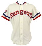 1981 Wayne Tolleson Texas Rangers Game Worn Home Jersey (MEARS LOA)