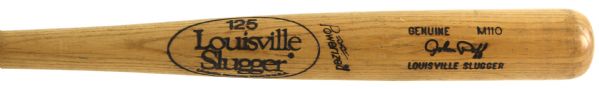 1980 John Poff Milwaukee Brewers Louisville Slugger Professional Model Game Used Bat (MEARS LOA)