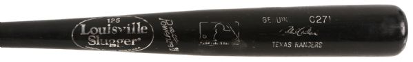 1999-2001 Rafael Palmeiro Texas Rangers Louisville Slugger Professional Model Game Used Bat (MEARS LOA)