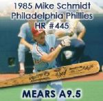 1985 Mike Schmidt Philadelphia Phillies Signed Rawlings Adirondack Professional Model Game Used Bat - Attributed To HR #445 (MEARS A9.5/JSA) 
