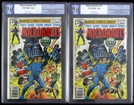 1979 Micronauts #1 Slabbed Comic Books - Lot of 2 (PGX 9.0)