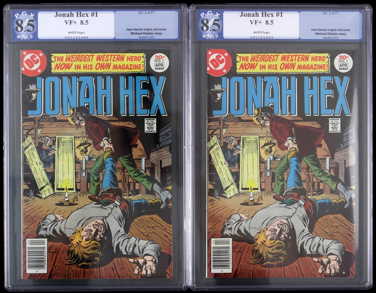 1977 Jonah Hex #1 PGC Slabbed Comic Books - Lot of 2 (PGX 8.5)
