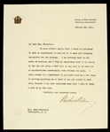 1913 (January 30) Woodrow Wilson TLS Autographed Letter (Full PSA/DNA Letter)