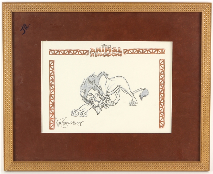 1998 Lion King Original Sketch 11x14 framed