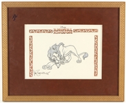 1998 Lion King Original Sketch 11x14 framed