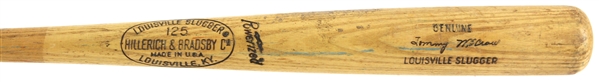 1974-75 Tommy McCraw Cleveland Indians H&B Louisville Slugger Professional Model Game Used Bat (MEARS LOA)
