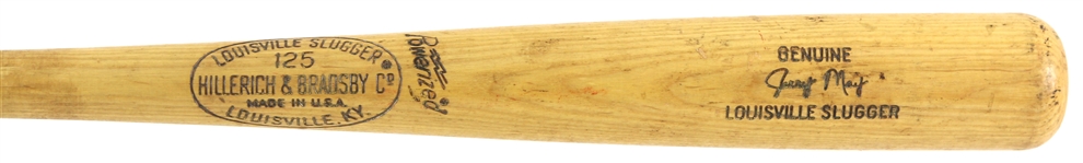 1973 Jerry May New York Mets H&B Louisville Slugger Professional Model Game Used Bat (MEARS LOA)
