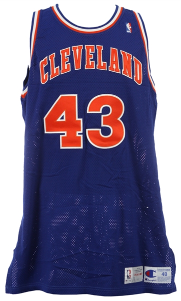 1992-93 Brad Daugherty Cleveland Cavaliers Game Worn Road Jersey (MEARS LOA)