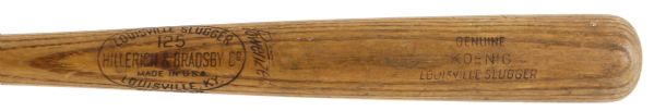 1950-60 Koenig H&B Louisville Slugger Professional Model Game Used Bat (MEARS LOA)