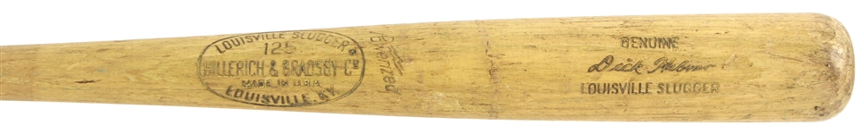 1968-69 Dick Hebner Pittsburgh Pirates H&B Louisville Slugger Professional Model Game Used Bat (MEARS LOA)