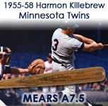1955-58 Harmon Killebrew Washington Senators Signed H&B Louisville Slugger Professional Model Game Used Bat (MEARS A7.5/JSA) “Extremely Rare Rookie Era”