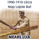 1900-10 circa Nap Lajoie Professional Model Hand Turned Baseball Bat (MEARS LOA)