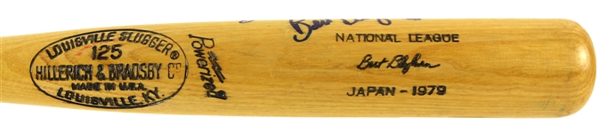 1979 Bert Blyleven Pittsburgh Pirates Signed H&B Louisville Slugger Japan Series Bat (MEARS LOA/JSA)