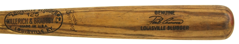 1967-68 Paul Casanova Washington Senators H&B Louisville Slugger Professional Model Game Used Bat (MEARS LOA)