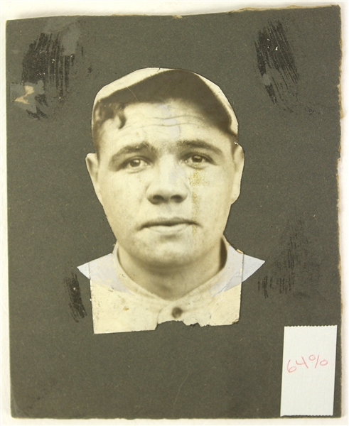 1914-19 Babe Ruth Boston Red Sox 6.25" x 7.75" Mounted Photo