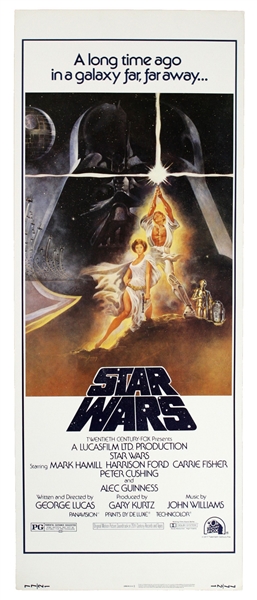 1977 Star Wars Original Movie Poster 14" x 36" 
