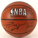 1992 USA Gold Medal Winning Dream Team Signed I/O Team Signed Basketball (12 signatures) JSA
