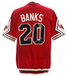 1986-1987 Gene Banks Chicago Bulls Pull Over Shooting Shirt (MEARS LOA)