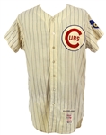 1968 Ernie Banks Chicago Cubs Salesman Sample Home Jersey (MEARS LOA)