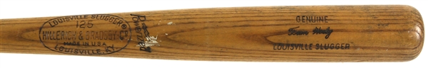 1975-76 Fran Healy Royals/Yankees Signed H&B Louisville Slugger Professional Model Game Used Bat (MEARS LOA/JSA)