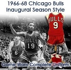  1966-1968 Chicago Bulls Kojis / Wilburn Game Worn Road Complete Uniform W/ Stirrups (MEARS A10)