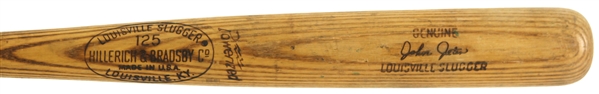 1969 Johnny Jeter Philadelphia Phillies H&B Louisville Slugger Professional Model Game Used Bat (MEARS LOA)
