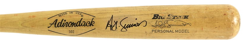 1971-79 Ted Simmons St. Louis Cardinals Signed Adirondack Professional Model Game Used Bat (MEARS LOA/JSA)