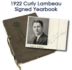 1922 Autographed Curly Lambeau Green Bay East Aeroplane High School Yearbook –Earliest Known Packers Era Signature! (JSA)