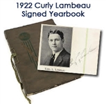1922 Autographed Curly Lambeau Green Bay East Aeroplane High School Yearbook –Earliest Known Packers Era Signature! (JSA)