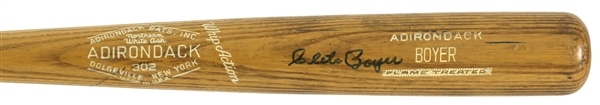 1960 Clete Boyer New York Yankees Signed Adirondack Professional Model Game Used Bat (MEARS LOA/JSA)