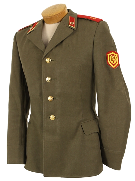 1950s-70s Russian Military Jacket w/ Sickle & Hammer Insignia