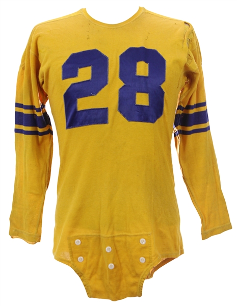 1950-52 Charley Erb Los Angeles Rams #28 Game Worn Jersey (MEARS LOA)