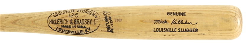 1976 Mick Kelleher Chicago Cubs H&B Louisville Slugger Professional Model Game Used Bat (MEARS LOA)