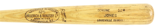 1977-79 Jones H&B Louisville Slugger Professional Model Game Used Bat (MEARS LOA)