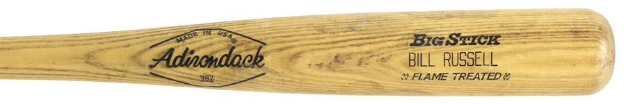 1971-79 Bill Russell Los Angeles Dodgers Adirondack Professional Model Game Used Bat (MEARS LOA)