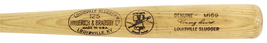 1976 Tommy Davis Angels/Royals H&B Louisville Slugger Professional Model Bat (MEARS LOA)