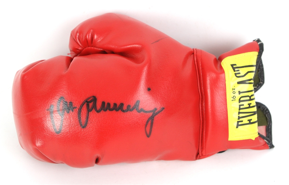 1990s Max Schmeling World Heavyweight Champion Signed Everlast Boxing Glove (JSA)